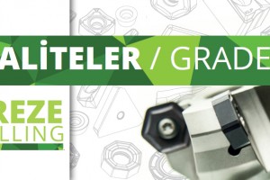 Freze Uçlarımız için Kaliteler